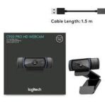 LOGITECH HD PRO WEBCAM C920, WIDESCREEN VIDEO CALLING AND RECORDING, 1080P CAMERA, DESKTOP OR LAPTOP WEBCAM- (1Y) - Image 2